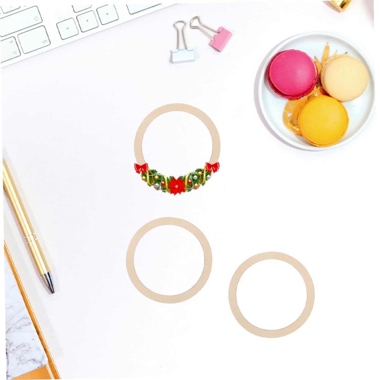 SEWACC 500piezas Anillos De Madera Para Decorativos Para y Manualidades Anillos Para Decoración De y