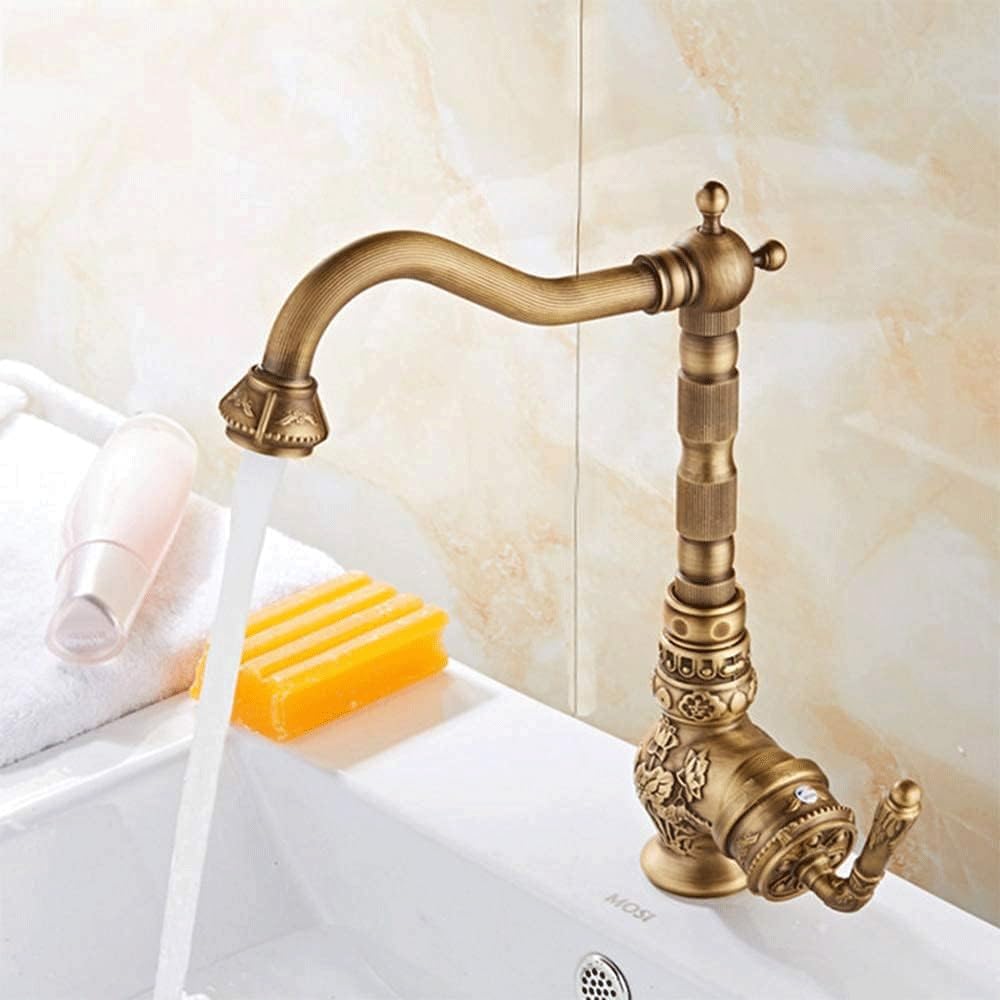 Robinetterie en bronze à température réglable pour moderniser un évier de cuisine vintage