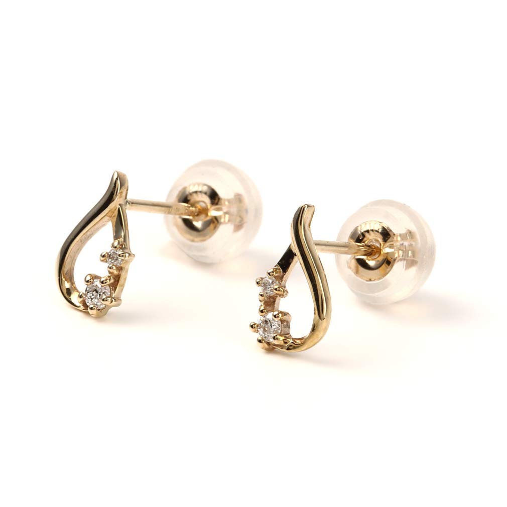Jewelry Studio PLUSTER 天然ダイヤモンドピアス ダイヤモンド ピアス PLUSTER (天然ダイヤ 0.1ct ) スタッド