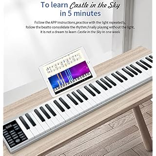 KEMNGO Clavier de Piano à 61 Touches, Piano à Clavier électronique Portable Mince for Enfants débutants, pédale de… - Les Beatles, Paul McCartney, John Lennon, RIngo Starr, George Harrison KEMNGO Clavier de Piano à 61 Touches, Piano à Clavier électronique Portable Mince for Enfants débutants, pédale de… – Image 3