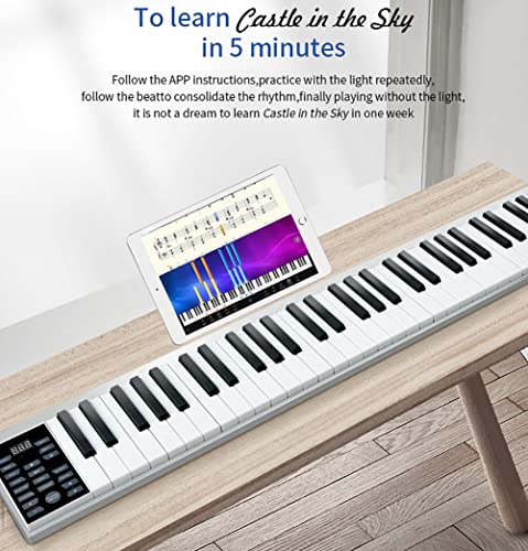 KEMNGO Clavier de Piano à 61 Touches, Piano à Clavier électronique Portable Mince for Enfants débutants, pédale de… - Les Beatles, Paul McCartney, John Lennon, RIngo Starr, George Harrison KEMNGO Clavier de Piano à 61 Touches, Piano à Clavier électronique Portable Mince for Enfants débutants, pédale de… – Image 4