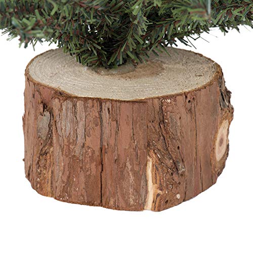Vickerman-24-Caramel-Pine-Artificial-Christmas-Tree-Unlit-Seasonal-Indoor-Home-Decor-with-Decorative-Wood-Base-Realistic-Looking-Tree-Reliable-and-Durable Vickerman 24 Caramel Pine Artificial Christmas Tree Unlit Seasonal Indoor Home Decor with Decorative Wood Base Realistic Looking Tree Reliable and Durable