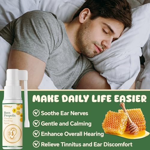 Ohrenschmalz Entferner Spray 60ml, Ohrenreiniger Spray, Propolis Ohrspray, Ohrenpflege Spray, Ohrenschmalz Entfernen, Sanfte Reinigung, Pflege für Den Gehörgang, Hilft Bei Ohrenschmalz