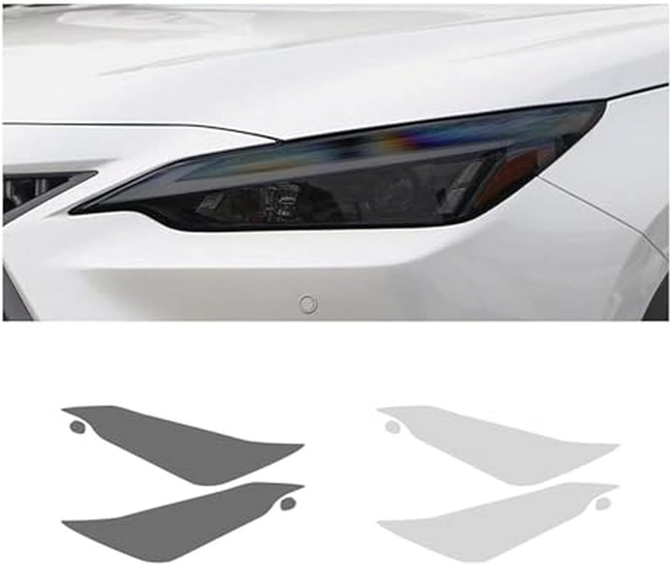 Shiketong Black Car Headlight Protective Film Car Headlight Film For Lexus Nx 2022 350H 450H 250 Headlamp Restoration Transparent Tpu Sticker