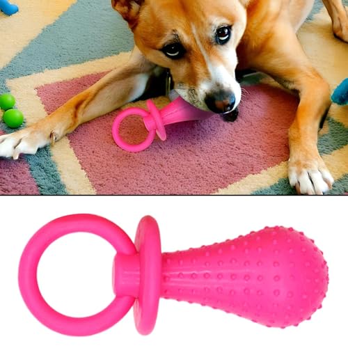 Schnuller Hundespielzeug - Kaubarer Welpen-Schnuller, lustiges Kauspielzeug für Hunde | Haltbarer -Hundeschnuller, sicheres Zahnen Spielzeug mit weicher für kleine Rassen und sanfte