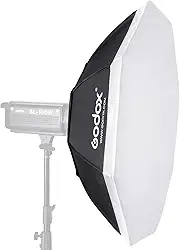 Godox Octogonal Softbox 37 polegadas/95 cm Difusor de luz fotográfica e modificador com suporte de anel de velocidade Bowens para iluminação estroboscópica Monolight Photo Studio