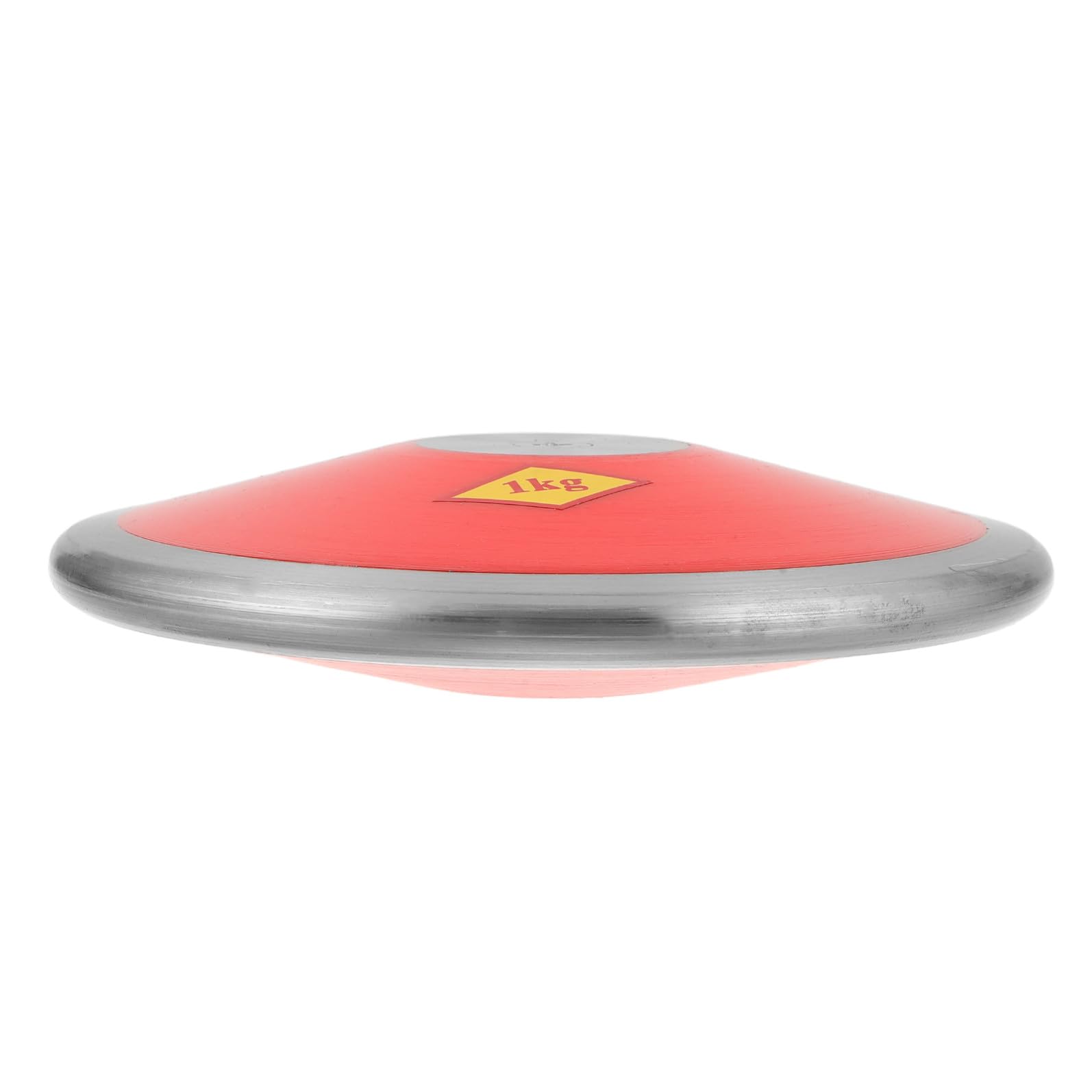 Beavorty Disco de Atletismo de Entrenamiento 1kg Acero y Nylon Rojo | Textura de Agarre Mejorada, Distribución Uniforme del Peso, para Gimnasio y Pista