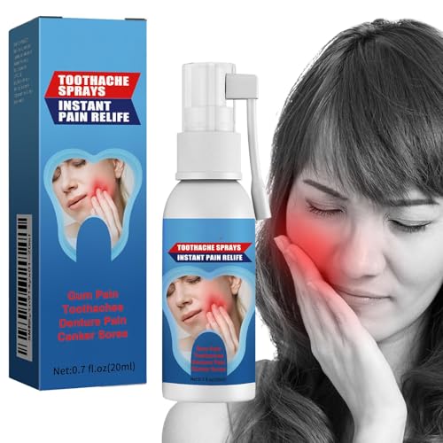 Tooth Pain Relief for Adults Spray Treatment Toothache Nerve Pain Medicine Quicklynumbs Nerve Wisdom Tooth Inflammation Red and Swollen Gums and Other Types of Dental1Pcs