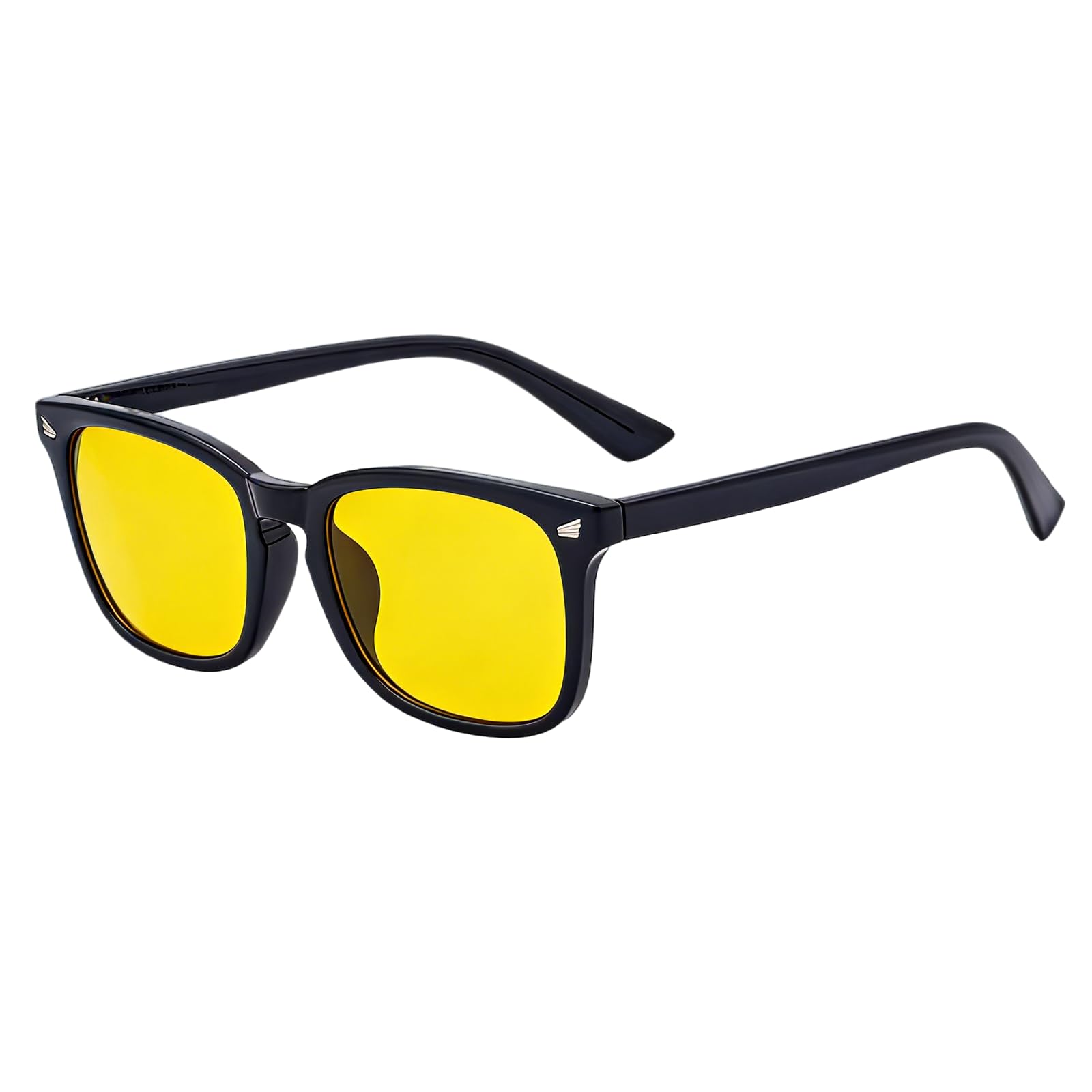 Lunettes de Conduite Nocturne Polarisées - Lunettes Anti-éblouissement pour Hommes et Femmes avec Verres Jaunes, Réduction de Fatigue Visuelle, Protection UV400, Design Élégant et Confortable