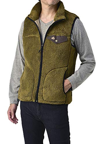 ロゴス(LOGOS) メンズ フリース アウトドアベスト トップス シャギーボア 正規品 / B8N / M 18・モカ系 ロゴス(LOGOS) メンズ フリース アウトドアベスト トップス シャギーボア 正規品 / B8N / M 18・モカ系