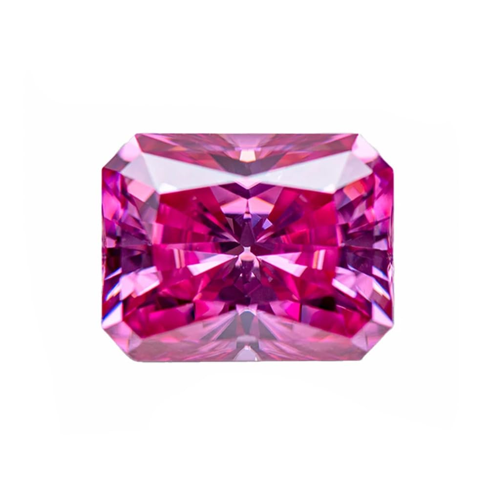 Moissanite rose 9x11mm pour créer votre bague de fiançailles unique