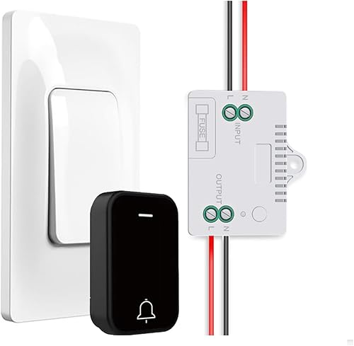 GLOBEBEEC - Interruptor de control remoto inalámbrico, interruptor de control remoto autogenerable, interruptor de control de pared, interruptores