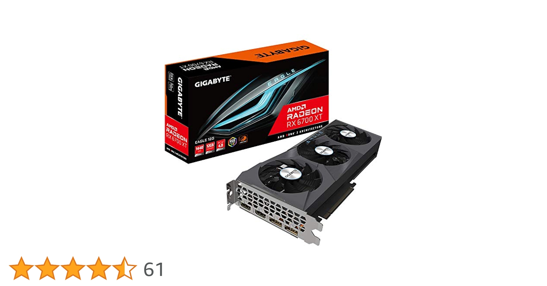 PCパーツ RX6700XT GIGABYTE EAGLE Radeon™ RX 6700 XT EAGLE 12G Key Features | Graphics Card