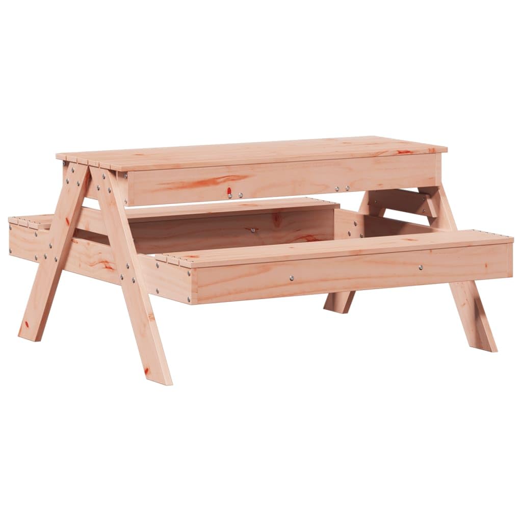 Mobili da esterno, tavoli da esterno Tavolo da picnic con sabbiera per bambini in legno massello Douglas in legno massello