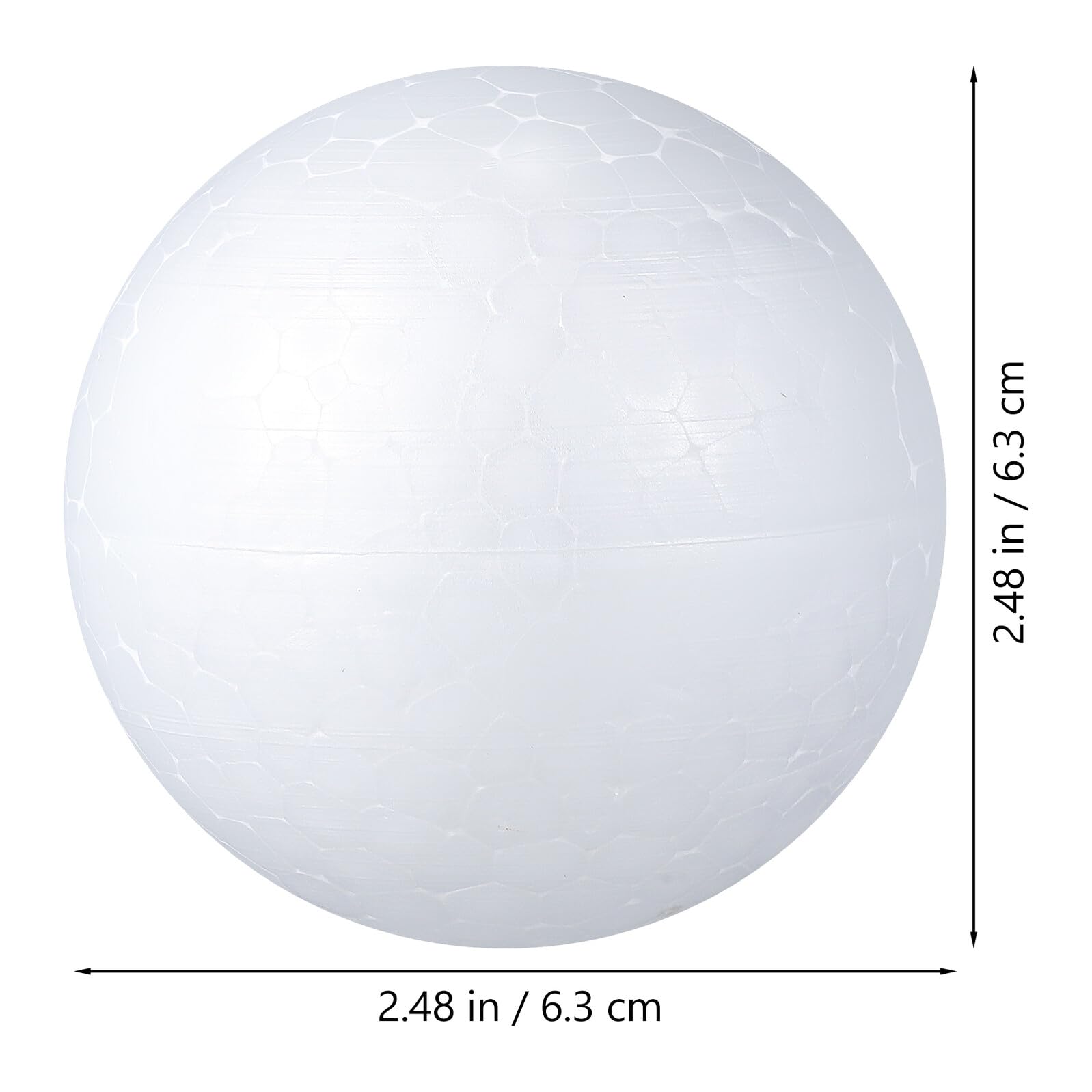 36 Pezzi Palline in Polistirolo Bianche per Materiale Creativo DIY per Decorazioni Natalizie e Lavoretti Manuali Sfere Solide per Progetti Artistici e Addobbi Festivi