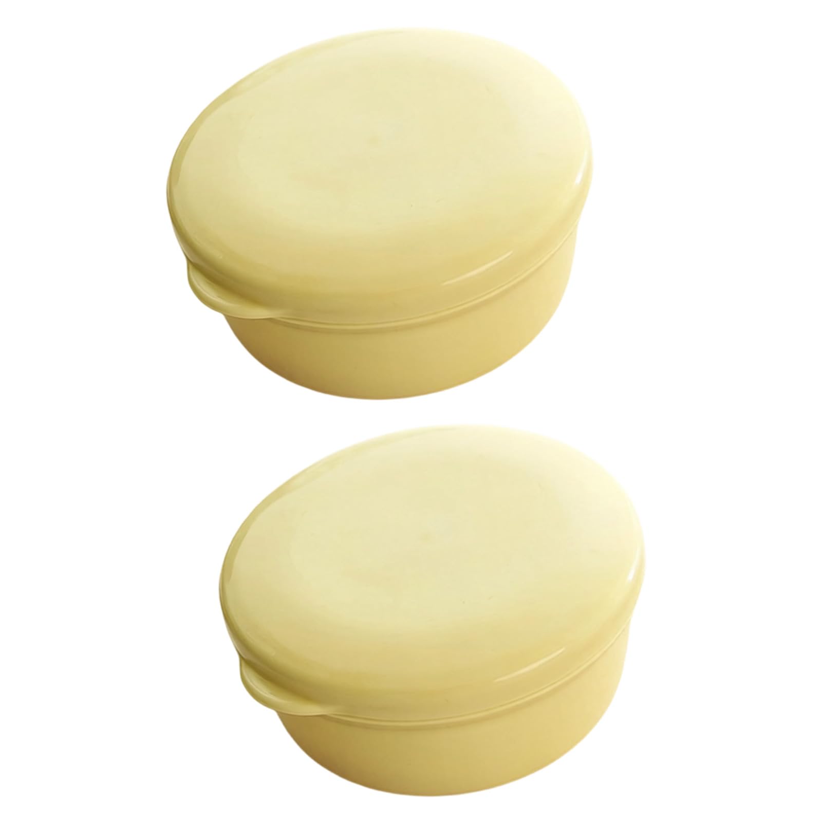 Jazuaiao Of 2 Modern Soap Dishes for Shower Countertop and Travel Use Space Saving Secure Lid Soap Container for Outdoor Dry Container