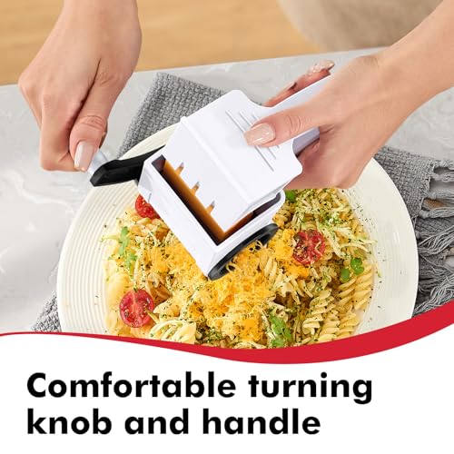 Image of GDL Cheese Grater Handheld, Parmesan Cheese Grater, Stainless Steel Blade | No BPA, Stainless Steel Etched Blade, Dishwasher Safe, Ergonomic, Hard & Soft Cheese, Multi-Purpose, Detachable, Ambidextrous