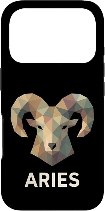 Aries Low Poly Ram Zodiac Art Case for iPhone 17 Pro