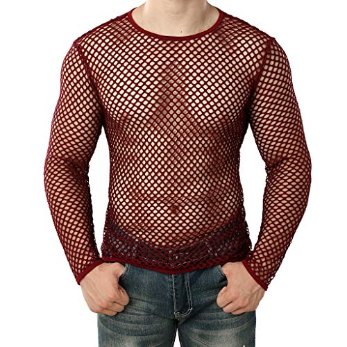 camisas de malla hombre