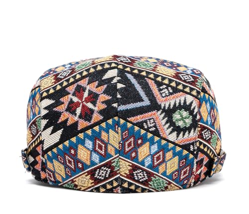 Image of Cotton Newsboy Cap,Breathable Ivy Gatsby Cabbie Beret Hat for Men's Women Driving Hunting Golf