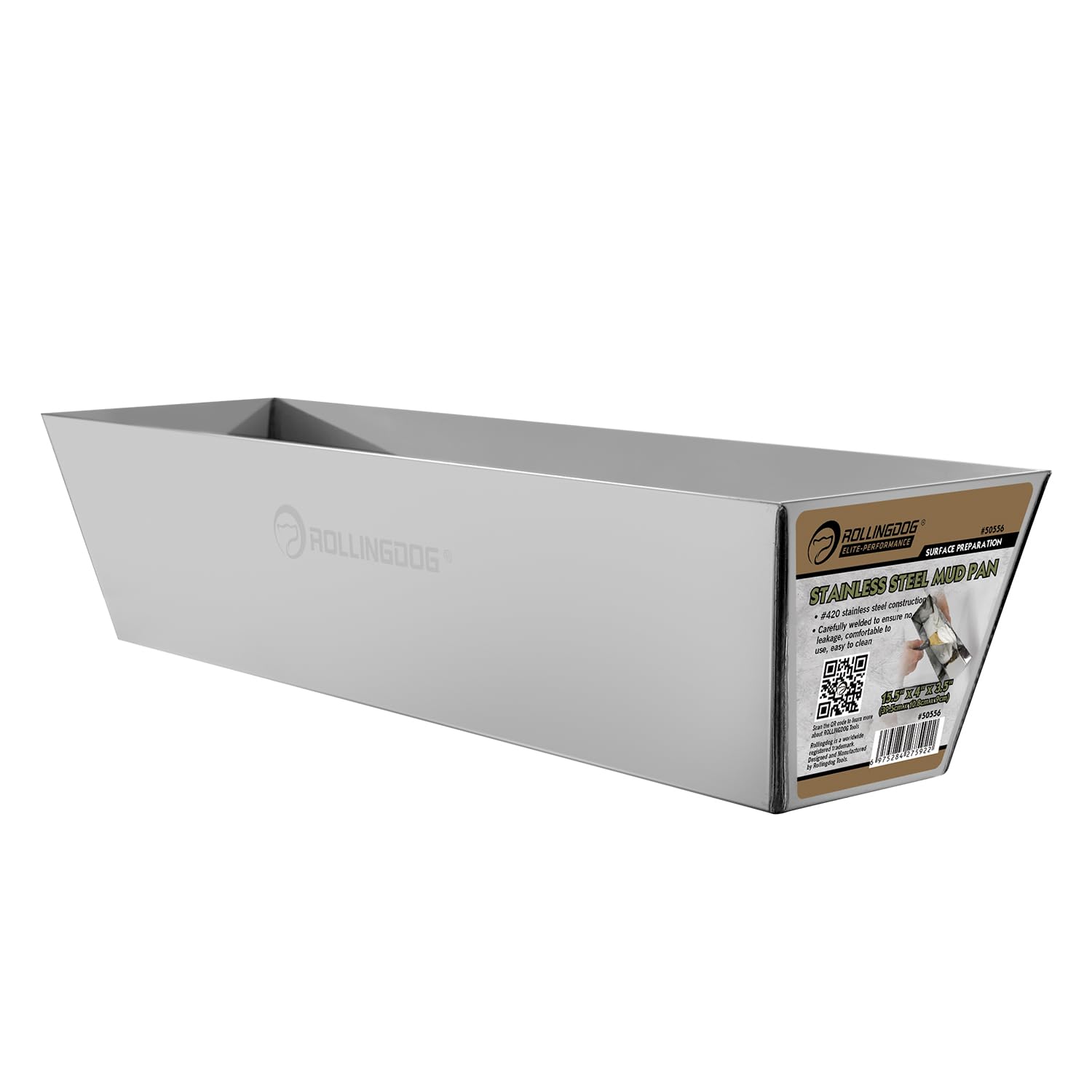ROLLINGDOG Drywall Mud Pan - 14.2
