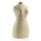 New Wayzon Linen Necklace Pendant Sweater Chain Model Jewelry Organizer Display Holder Stand(Beige)
