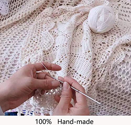 Janef White Handmade Crochet Cotton Table Runner Lace Doilies Doily Rectangle Dresser Scarves,16 By 35 Inches. #TOP6