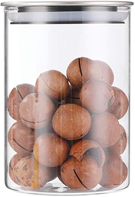 Amazon 貯蔵タンク 食品保存容器 キャニスター ガラス密封びん 食品保存瓶 キッチン収納 コーヒー豆 お茶 ナッツ 果脯 スナック キャンディー 乾燥した花 保存容器 500ml 保存容器 キャニスター オンライン通販