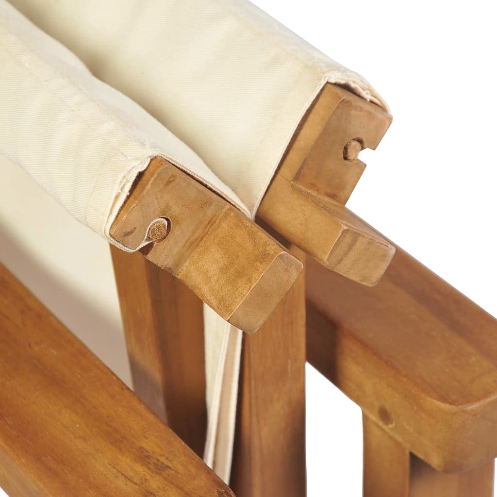 Artículos para el hogar, silla de director plegable, madera de teca maciza, muebles de traje