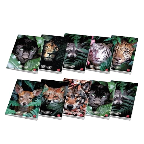 Pigna - Confezione 10 Maxi Quaderni Animal,4F