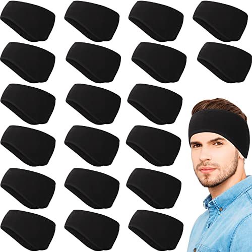 20 Pcs Headband Ear Warmer Polar Fleece Winter Ear Muffs Running Gear Running Headband Sports Headbands for Women Men in Cold Weather