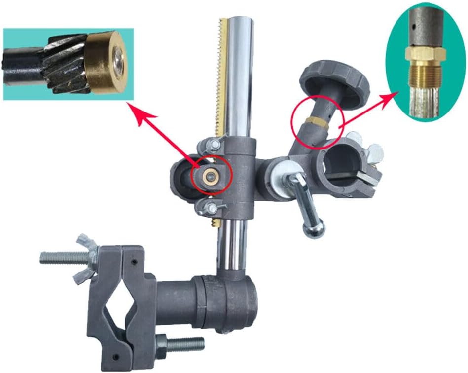 Mig Gun Welding Torch Holder, Tig Torch Holder 0.3-1.69in Clamping Range, 0-7.87in Adjustable Height Mig Gun Holder Clamp Mountings For Welding Positioner Turntable