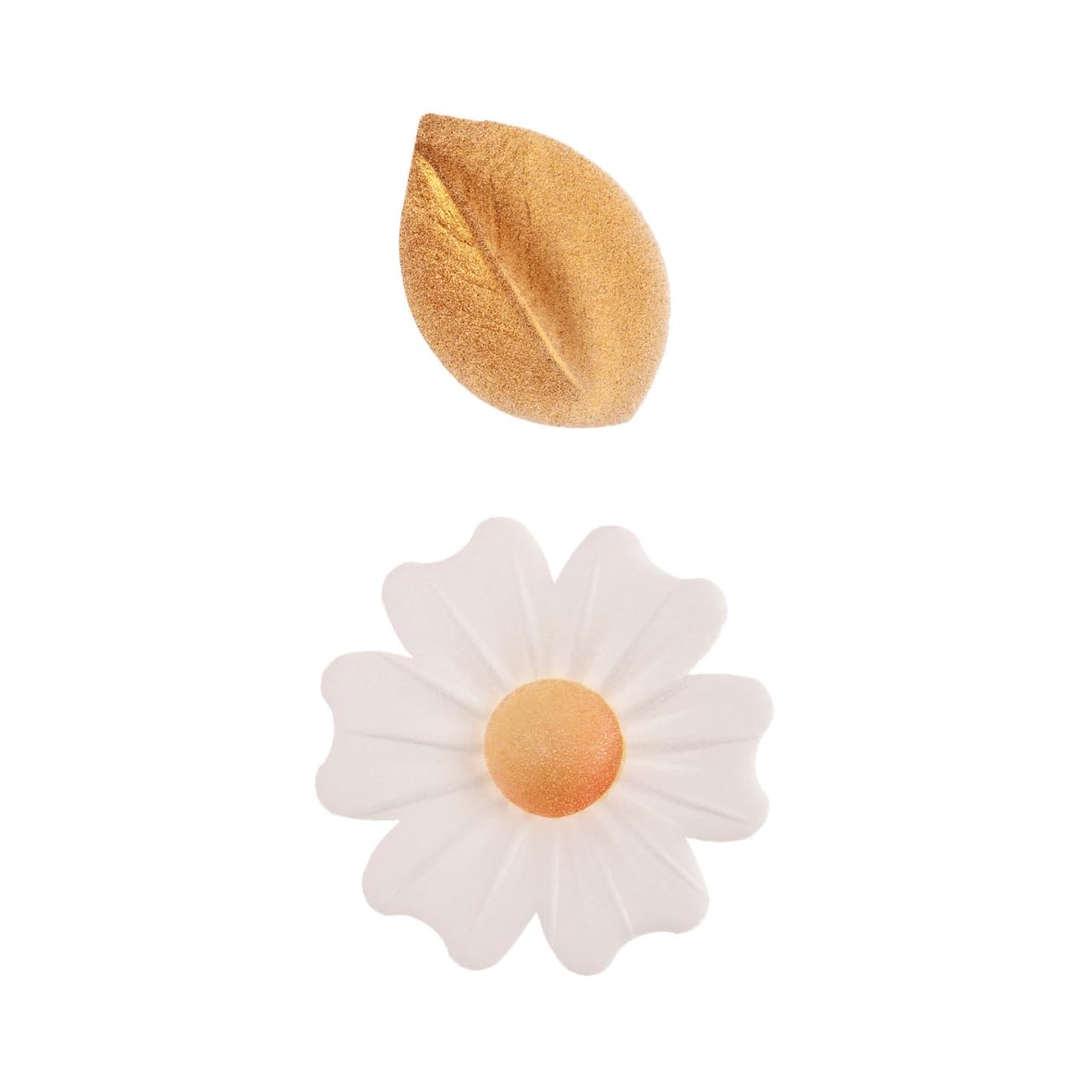 dekora - Edible Cake & Cupcake Decorations – Set of 10 Flowers & Leaves – Sugar-Free, Gluten-Free, Lactose-Free – Great for Birthdays, Weddings, Gender Reveal & Baby Showers