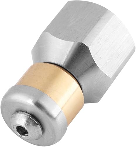 Boquilla de chorro de alcantarillado, accesorios para lavadora a presiĂłn de acero inoxidable, boquilla de limpieza de desagĂĽe de agua Boquilla de chorro de alcantarillado, accesorios para lavadora a presiĂłn de acero inoxidable, boquilla de limpieza de desagĂĽe de agua