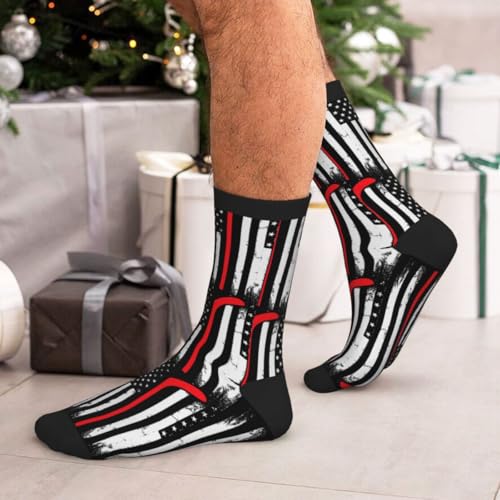 Image of Men Women Casual Cool Cute Crazy Funny Athletic Sport Novelty Graphic Crew Socks