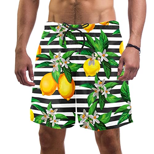 Short de plage d'agrumes pour hommes : maillot de bain d'été