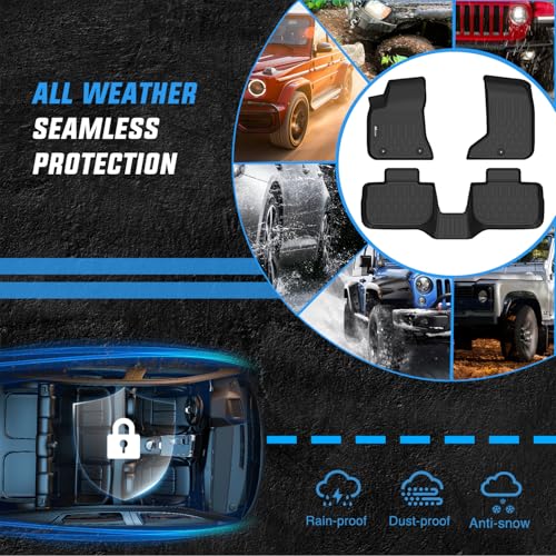 Image of Nilight TPE Floor Mats for Dodge Charger AWD Chrysler 300 AWD