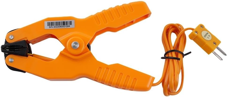 Minhe 6802 II Digital Thermocouple Thermometer Featuring Pipe Clamp For HVAC And Industrial Temperature Measurement