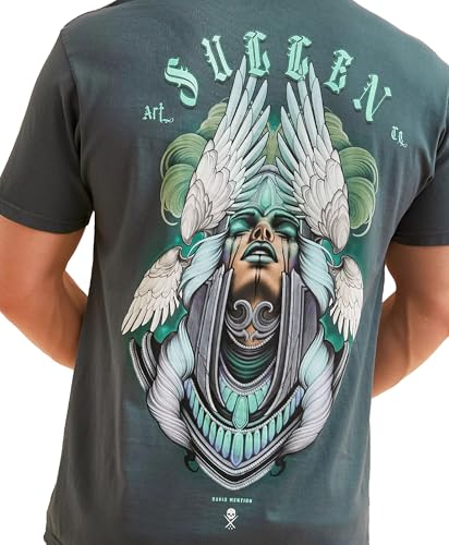 Sullen Men's Athena Tattoo Lifestyle Graphic Premium Short Sleeve Spruce Tee3