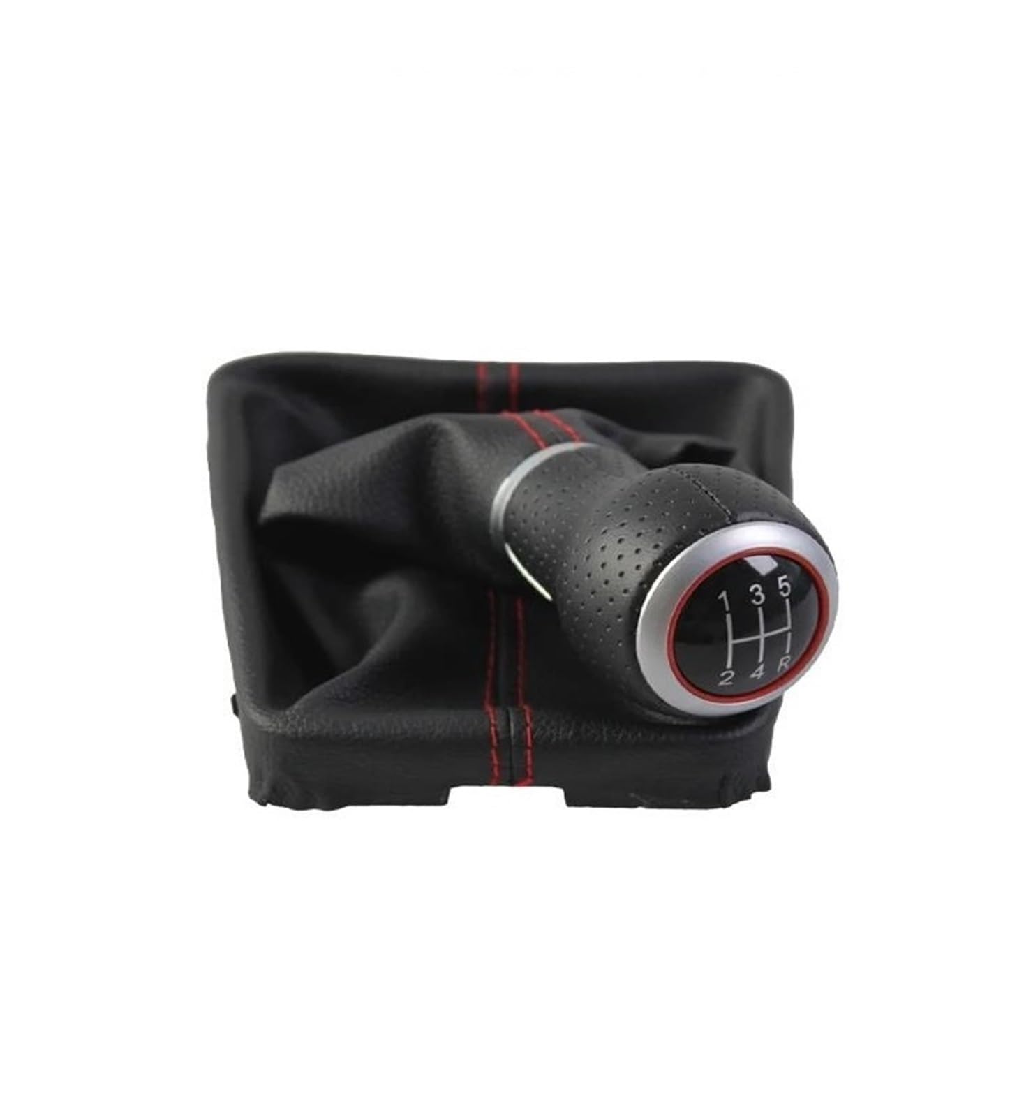 Conyuo Red Car Shift Knob For Audi A5 8T Q5 8R S Line 2007-2015 Manual Transmission Shift Knob Head Rod Direct Replacement
