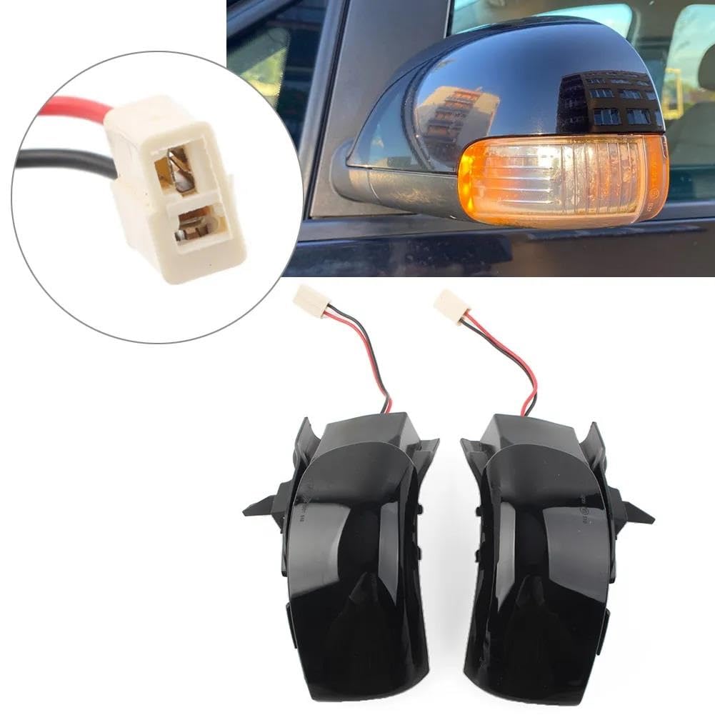 Indicadora Espejo Retrovisor 1 Par Luces LED Intermitente Coche Lámpara Indicadora Dinámica Espejo Retrovisor para VW para Touran 2003-2009 Luces Giro Intermitente