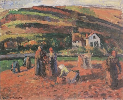 Reproducción de lienzo de Pissarro, cuadro clásico decorativo de 60x90cm