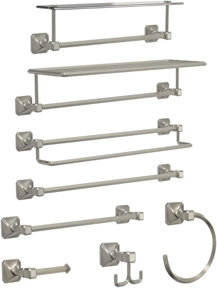 Franklin Brass NAP25-SN Napier 24" Double Towel bar In Satin Nickel
