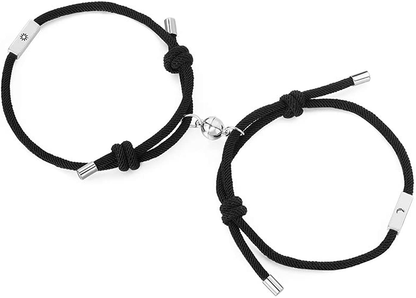 VIEN Couples Magnetic Bracelets Sun and Moon Mutual Attraction Matching Relationship Bracelet Set Jewelry Gift for Women Men Boyfriend Girlfriend Him Her Friends (B0B2KHFN31) Amazon Price History, Amazon Price Tracker