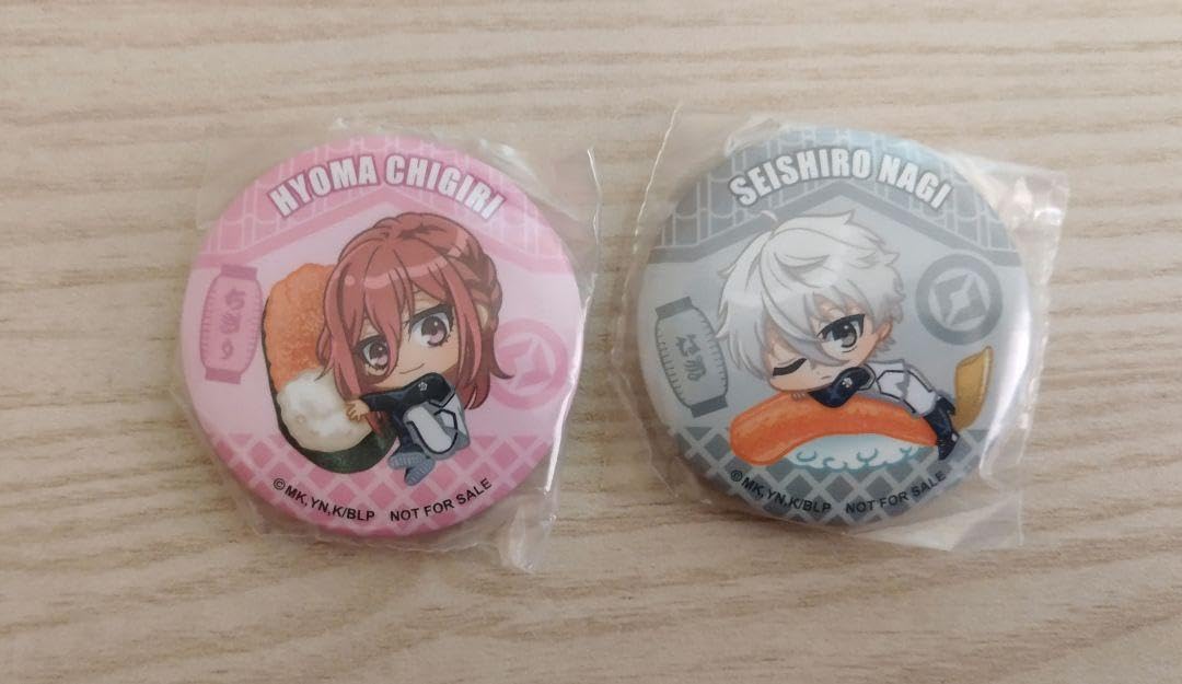 Amazon | 缶バッジ にょまちぎり & せいしろうなぎ 2個セット