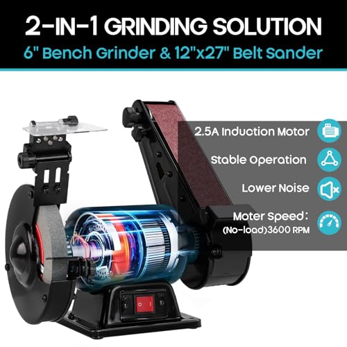 6-Inch Grinder & Belt Sander Combo