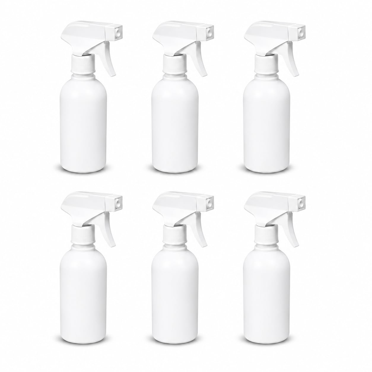 Neza Premium 250ml HDPE Fine Mist Spray Bottle (Pack of 6) – Leak-Proof Trigger Sprayer, Refillable BPA-Free Plastic Bottle for Cleaning Solutions, Plant Care, Hair Care & DIY Use-image-5