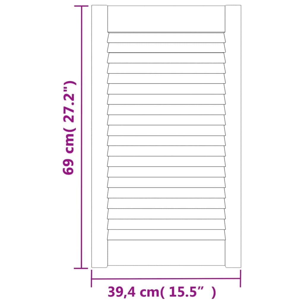 Genérico Puerta de Armario Lamas 4 uds Madera Pino Blanco 69x39,4 cm,Bricolaje,Accesorios de Bricolaje,Ferretería para armarios,Puertas de armarios-151162