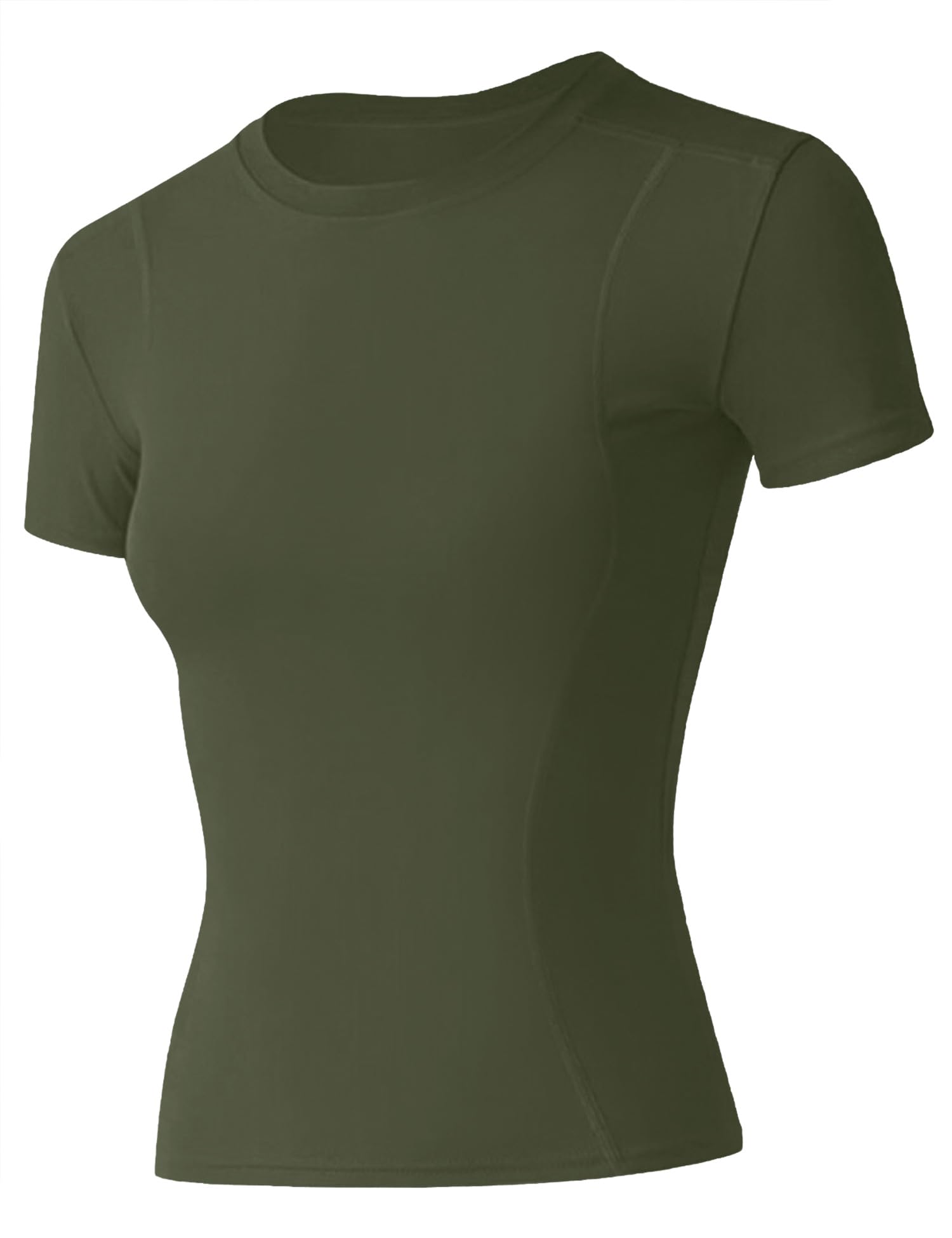 IECCPWomen's Gym Shirts Workout Yoga Running Sports Tops Breathable Athletic Exercise Teeshirts Quick Dry Short Sleeve