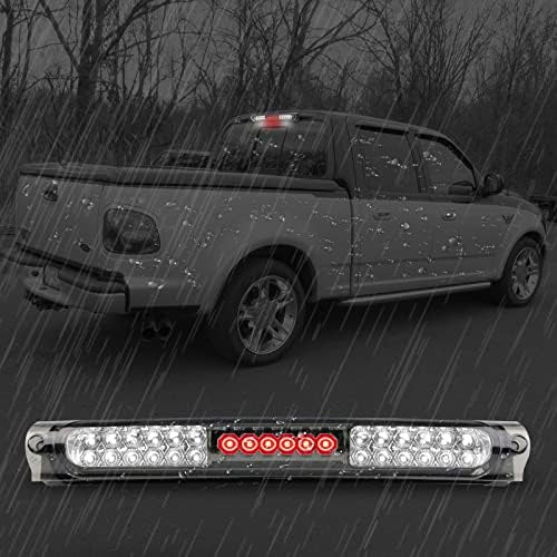 3rd Third Brake Light LED Compatible with Ford 1997 1998 1999 2000 2001 2002 2003 2004 F150 / 2004 Heritage High Mount Stop Third Center Cargo Rear Brake Light Bar Taillight (Black Smoke) — view 5